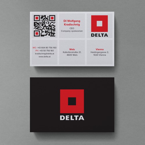 DELTA Business Card Relaunch Design by Birendra Chandra Das