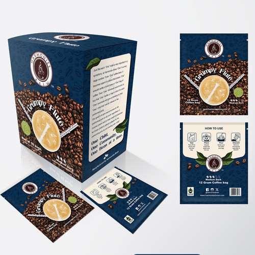 Designs | Single cup pour over decaffeinated coffee name the Grumpy ...