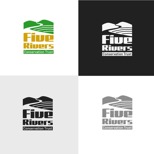 Inspiring logo for land conservation org – save farms and forests, protect clean water, and connect people to nature! Diseño de Saan creatives™