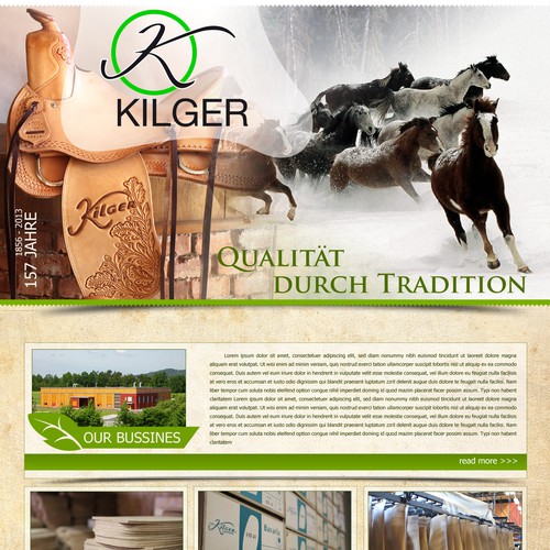 Web page design contest entry by Ahile07