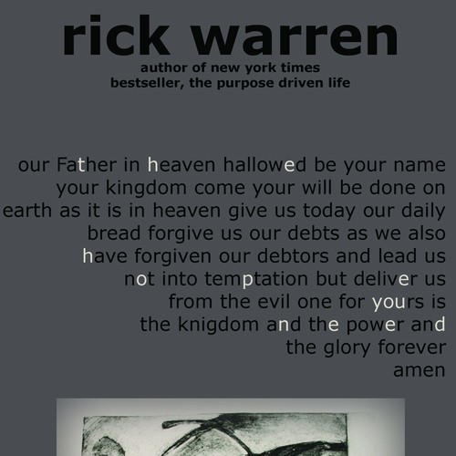 Design Rick Warren's New Book Cover Design réalisé par Laura R