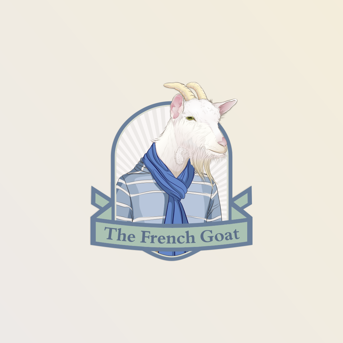 Goat logo with the title 'Design a logo for The French Goat restaurant'