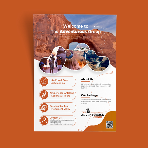 Design by AMK_Designs titled "Travel Company – Flyer Design"