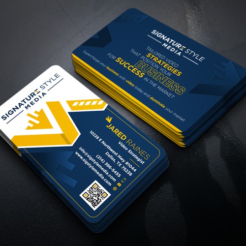 Design the Perfect Signature Style Business Card for my Video Production Company Design by Xclusive16