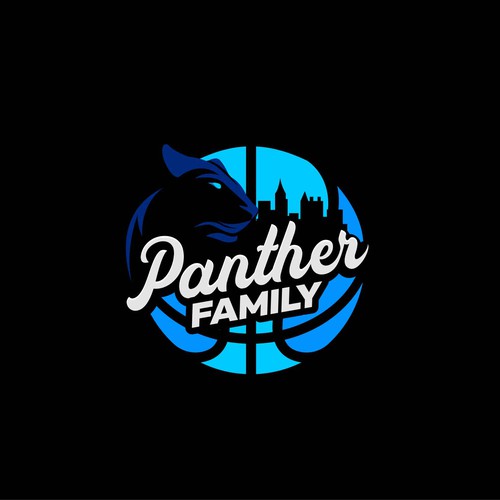 Basketball Logo for Team 'Panther Family' - Your Winning Logo Featured on Major Sports Network Design réalisé par Z Creatives