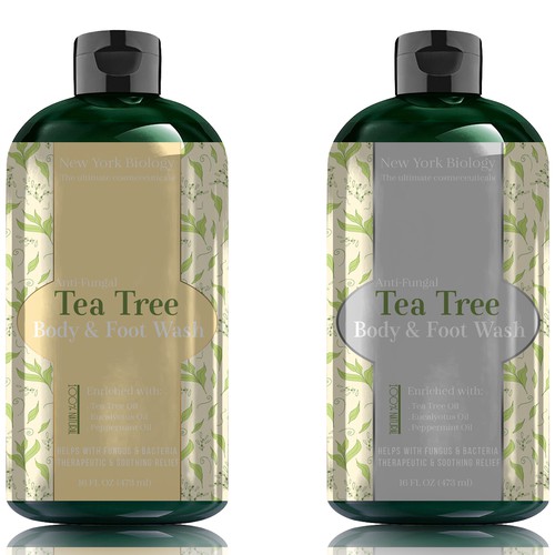 Create a Winning Product Label for our Tea Tree Body Wash!! Design by Hussein Elfiky