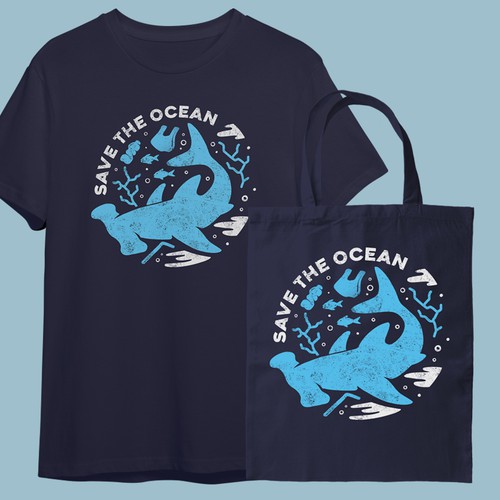 SAVE THE OCEAN OR SAVE THE OCEANS Design by Heartless