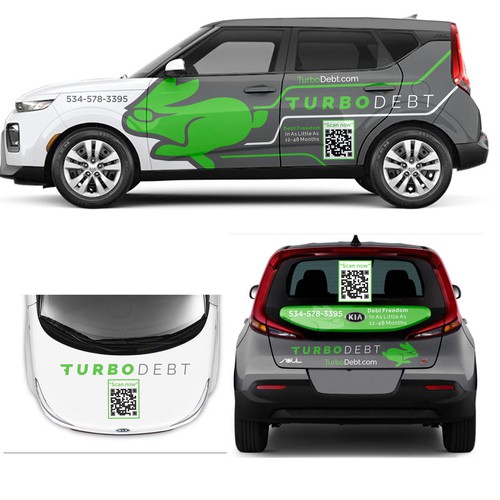 Kia Soul Car Wrap Design for Hot Fintech Startup Ontwerp door Anugerah ilahi