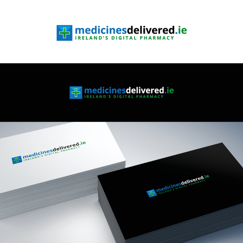 logo for online pharmacy medicinesdelivered.ie Design by design by NIKA