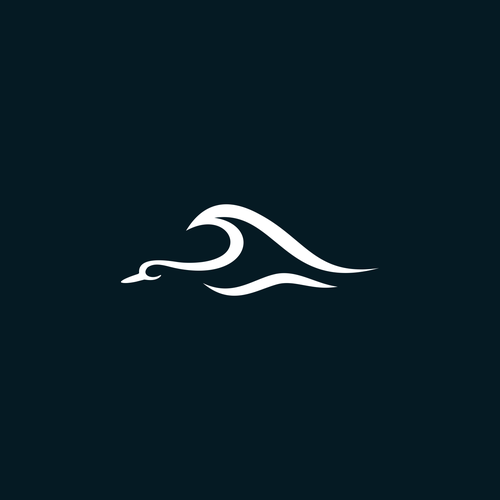 Design Coastal lifestyle brand featuring a mallard duck and wave, appeal to outdoor enthusiasts and surfers di muuter