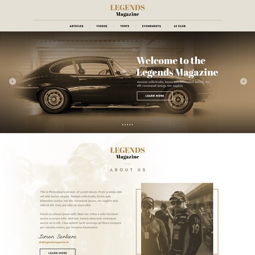 WordPress theme design contest entry by MercClass