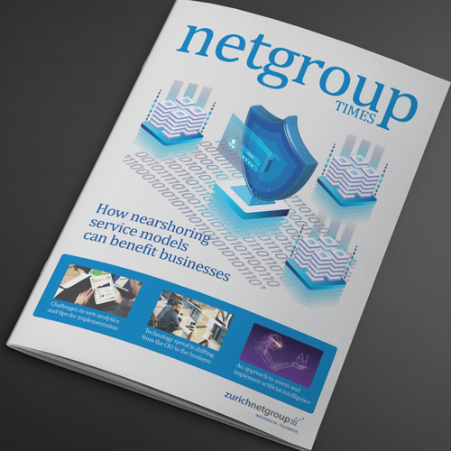 Magazin Cover for company internal Newsblog Design by Studio98NL