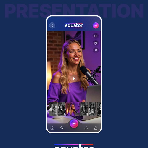 Designs | Equator app discussion page | Web page design contest