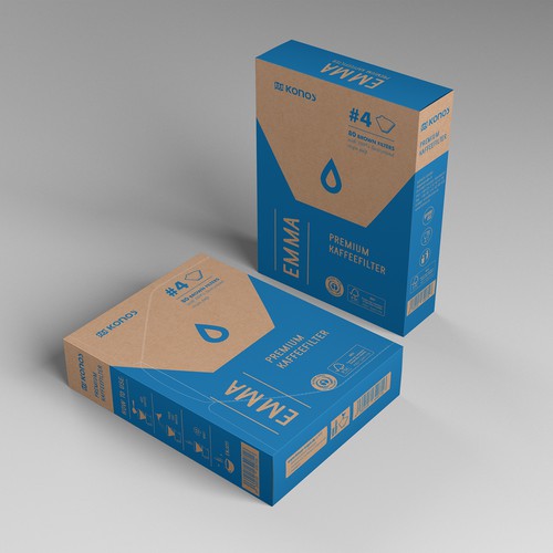 EMMA Coffee filter paper needs a smart packaging Design by EffieK