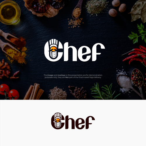 "CHEF": Food & Cooking Social Media Logo Design by Blinca