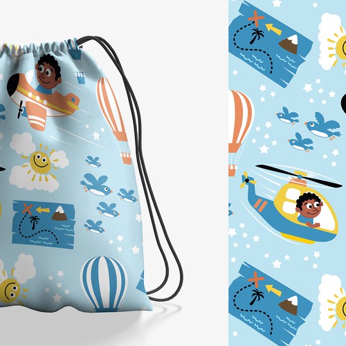 Drawstring Bag Designs for Boys Design by choudhary_b