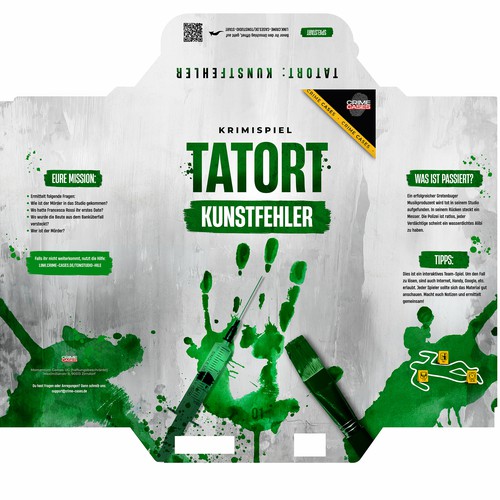 Cover for crime detective game on Amazon Design by Mindbomb Design