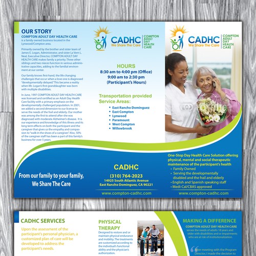 Help Compton Adult Day Health Care with a new brochure design Design by Arttero