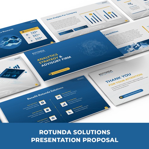 Design a sharp and modern Powerpoint Template for a DATA firm! Design by SlideFactory