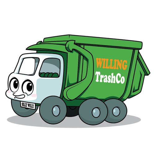 garbage truck cartoon