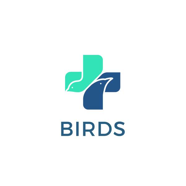 Birds medical logo concept