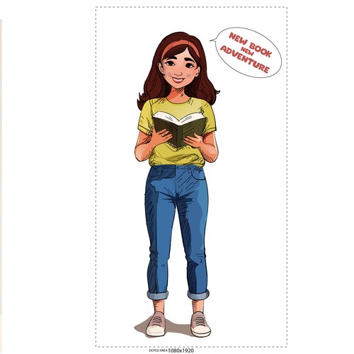 Graphic Novel Character - promoting reading in libraries Design by adam Kris