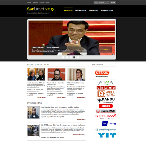 Web page design contest entry by Umair Haider