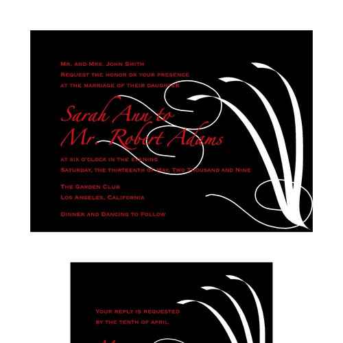 Design di Letterpress Wedding Invitations di sheila