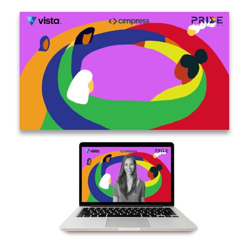 Virtual backgrounds for PRIDE month (multiple winners) Design by Sergey Goldshtain