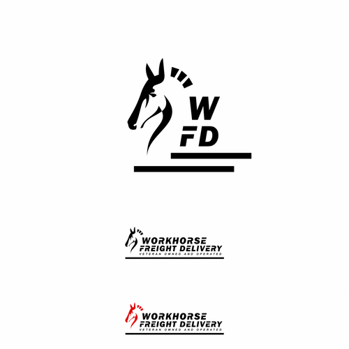 Design a flashy workhorse logo for a bright red cargo van Design by A.B.D