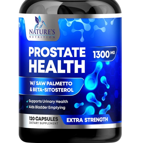 Nature's Nutrition needs a Men's Prostate Health product label Design by rembrandtjurin