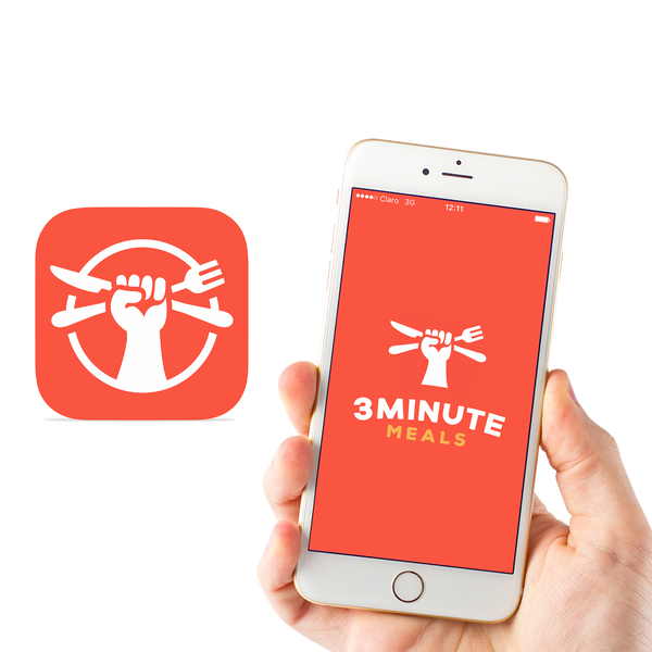 Design by Clicky titled "3 Minute Meals"