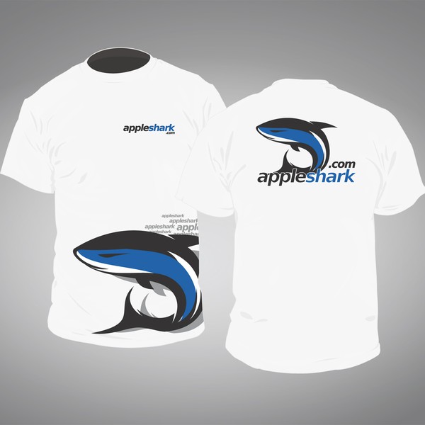 Design by BocaRoja titled "AppleShark.com Needs a t-shirt design ! guaranteed   "