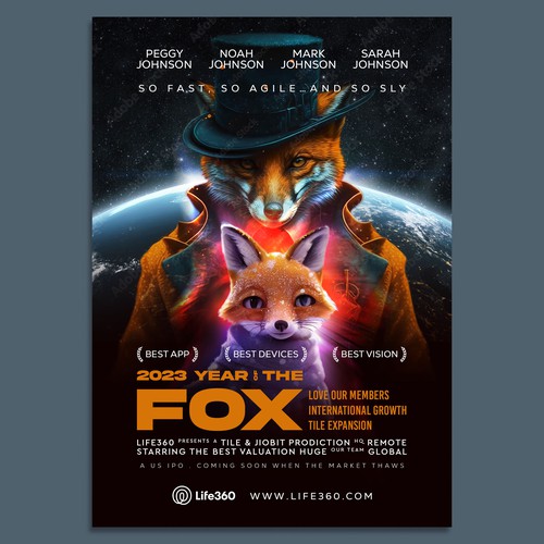 Life360 2023 Year of the Fox Poster Design by GIRA.