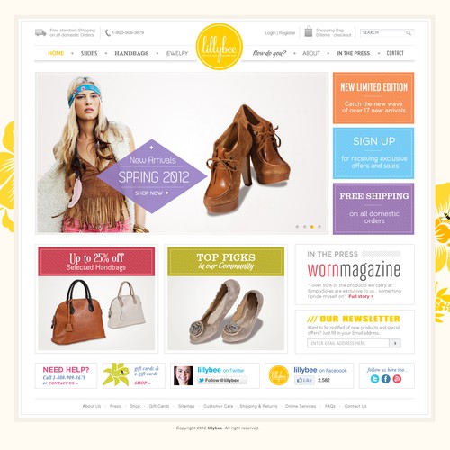 New website design wanted for lillybee Design by Motherlondon