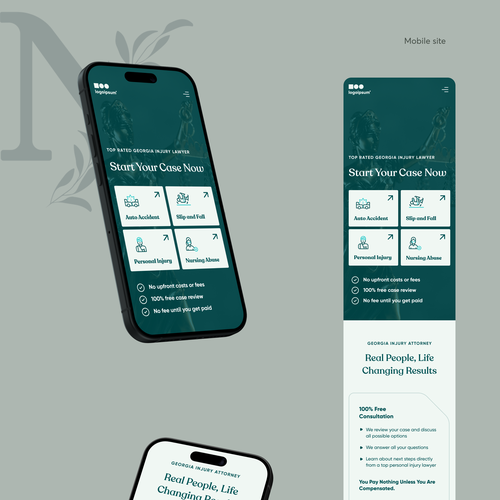 Landing page design contest entry by NA Studioo