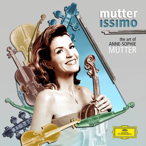 Illustrate the cover for Anne Sophie Mutter’s new album Diseño de Tânia Andrade