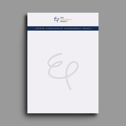 Clean, simple note design, The Endowment Project Design by Hasanssin
