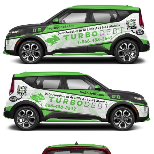 Kia Soul Car Wrap Design for Hot Fintech Startup Réalisé par dnite