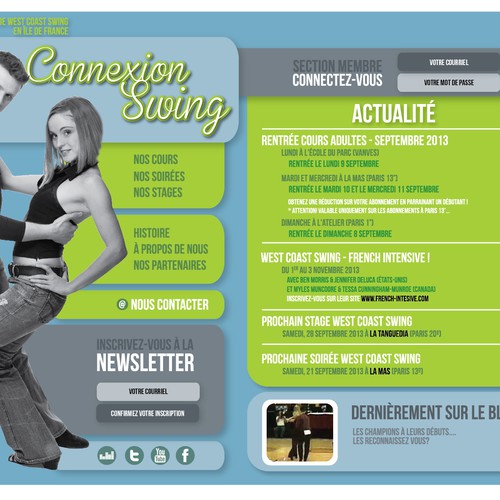 Web page design contest entry by PetiteRouquine