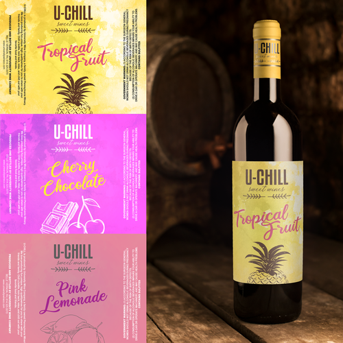 UCHILL Sweet Wines label Product label contest