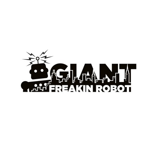 Minimalist, Classy Giant Robot Logo Wanted Diseño de TJCD