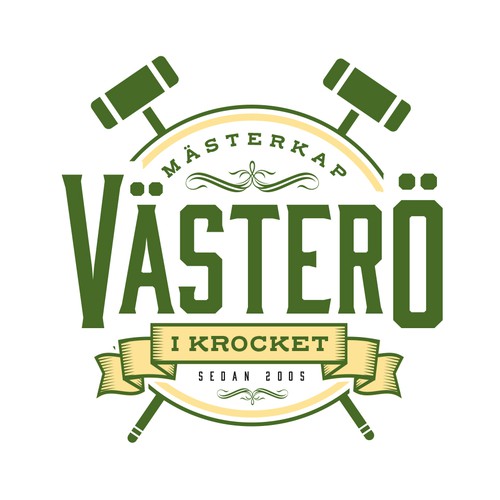 Legendary croquet tournament in Sweden. First logo ever. Looking for unique croquet vibe, creativity, and retro look! Design by TJCD