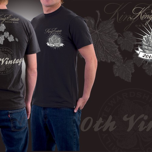 New t-shirt design wanted for KING ESTATE WINERY Réalisé par ainoki