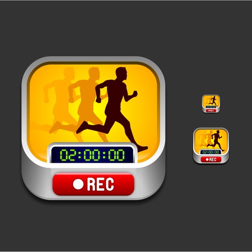 New icon or button design wanted for RaceRecorder デザイン by -Saga-