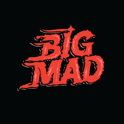 Custom typography logo for Melbourne hardcore band BIG MAD Design by Andrea_TheWhite