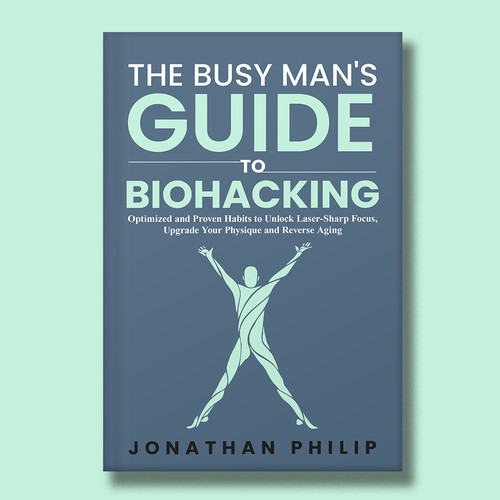 Exciting and unique book cover for mind, body, spirit and health optimization that appeals to men Design by O'idea