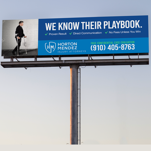 Personal Injury Lawyer Billboard Design Showdown! Design by Kosmos Creatives