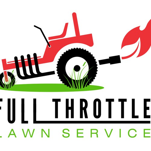 コンペ「New logo wanted for Full Throttle Lawn Service」のデザイン by double6ixさん 