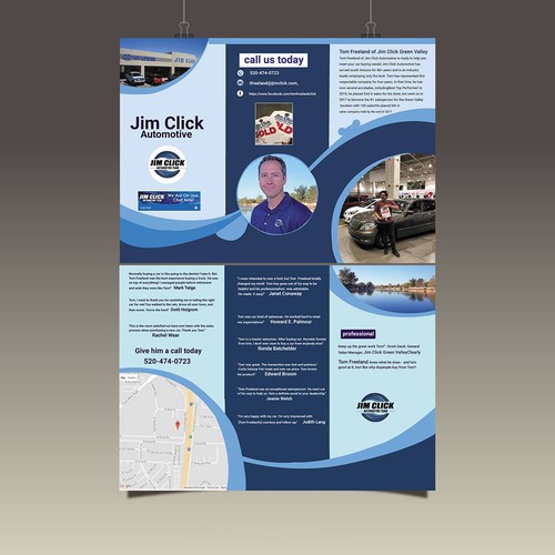 Car Salesman Self promo brochure Brochure contest